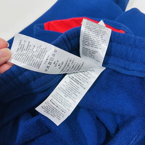 Gucci x The North Face XL Blue Red Paneled Lounge Sweatpants Jogger NWT $1380 - Picture 9 of 11